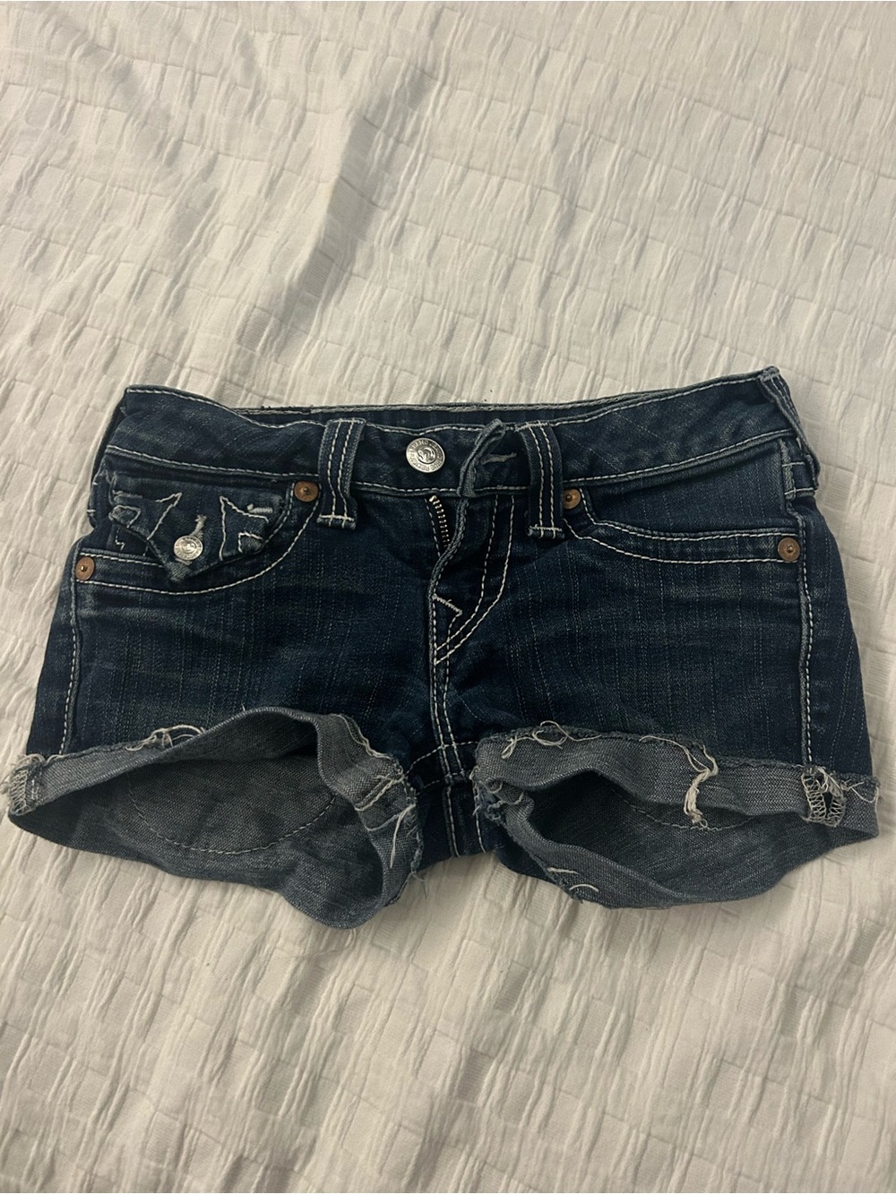 Diy True Religion shorts - Originally pants that were cut into shorts